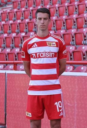 Janik Haberer 1 FC Union Berlin FCU Football 1 BL Bundesliga Portrait Season 2025 2026 Headshot, portrait, introduction, presentation, press event, GER 19 08 25