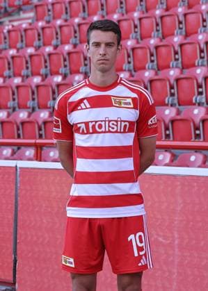 Janik Haberer 1 FC Union Berlin FCU Football 1 BL Bundesliga Portrait Season 2025 2026 Headshot, portrait, introduction, presentation, press event, GER 19 08 25