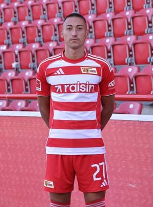 Marin Ljubicic 1 FC Union Berlin FCU Football 1 BL Bundesliga Porträttermin Season 2025 2026 Headshot, portrait, introduction, presentation, press event, GER 19 08 25