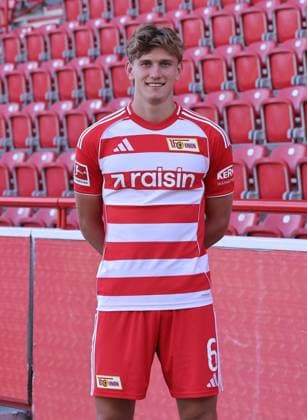 Aljoscha Kemlein 1 FC Union Berlin FCU Football 1 BL Bundesliga Porträttermin Season 2025 2026 Headshot, portrait, introduction, presentation, press event, GER 19 08 25