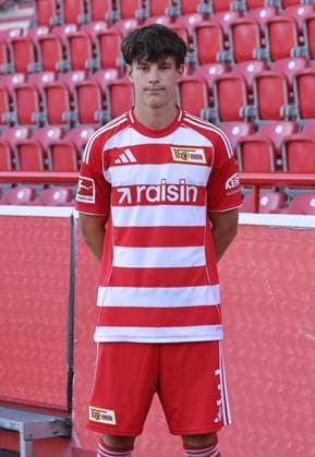 Andrik Markgraf 1 FC Union Berlin FCU Football 1 BL Bundesliga Porträttermin Season 2025 2026 Headshot, portrait, introduction, presentation, press event, GER 19 08 25