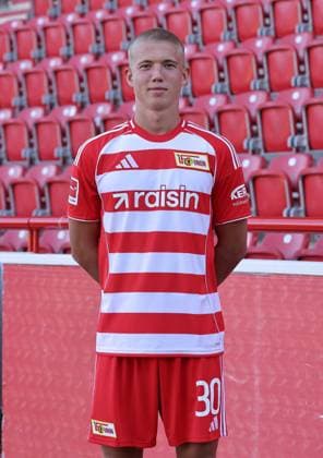 Dmytro Bogdanov 1 FC Union Berlin FCU Football 1 BL Bundesliga Porträttermin Season 2025 2026 Headshot, portrait, introduction, presentation, press event, GER 19 08 25