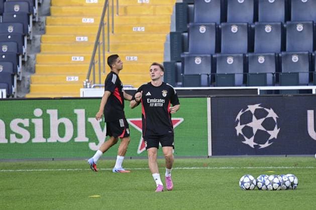 Ahead of Fenerbahce v Benfica - UEFA Champions League ISTANBUL, TURKIYE - AUGUST 19: Kerem Akturkoglu of Benfica takes part in the training session ahead of the UEFA Champions League playoff first leg match between Fenerbahce and Benfica at Chobani Stadium in Istanbul, Turkiye on August 19, 2025. Arif Hudaverdi Yaman Anadolu Istanbul Turkey. Editorial use only. Please get in touch for any other usage.  Copyright: x2025xAnadoluxArifxHudaverdixYamanx
