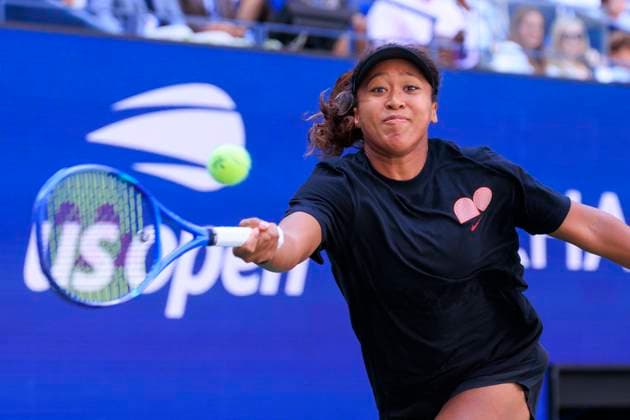 August 19, 2025, Flushing Meadows, New York, USA: Naomi Osaka (in photo) and Gael Monfils during a mix doubles match against Caty McNally and Lorenzo Musetti at the 2025 US Open at USTA Billie Jean King National Tennis Center on Tuesday August 19, 2025 in the Flushing neighborhood of the Queens borough of New York City. JAVIER ROJAS PI Flushing Meadows USA - ZUMAp124 20250819_zaa_p124_011 Copyright: xJavierxRojasx