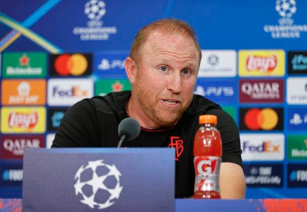 Basel, Switzerland August 19, 2025 Play offs UEFA Champions League Press Conference FCB Basel FC Copenhagen with Swiss Chief Trainer Ludovic Magnin Play offs UEFA Champions League in Basel