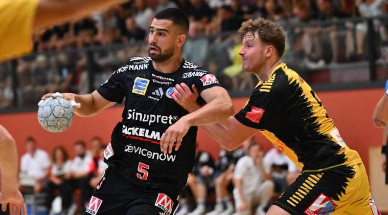 19 08 2025 Handball season 2025 2026 Test match friendly HC Erlangen HCE Bregenz Handball xwoxzix Milos Kos 5, HC Erlangen HCE Dian Ramic 57, Bregenz Handball