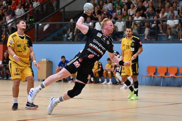 19 08 2025 Handball season 2025 2026 Test match friendly HC Erlangen HCE Bregenz Handball xwoxzix Sebastian Firnhaber 18, HC Erlangen HCE