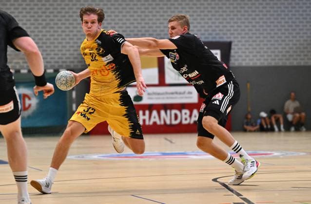 19 08 2025 Handball season 2025 2026 Test match friendly HC Erlangen HCE Bregenz Handball xwoxzix Louis Mönch 32, Bregenz Handball Sander Andreassen Overjordet 8, HC Erlangen HCE