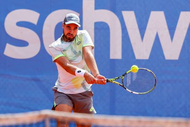 Stefan Popovic SRB , ATP Challenger Swabia Open, Men, Round of 16, Tennis, 20 08 2025 Augsburg Bavaria Germany Copyright: xkolbert-press ChristianxKolbertx