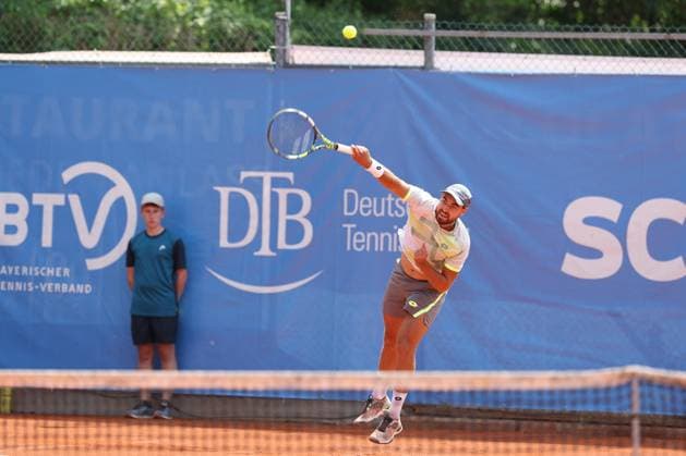 Stefan Popovic SRB , ATP Challenger Swabia Open, Men, Round of 16, Tennis, 20 08 2025 Augsburg Bavaria Germany Copyright: xkolbert-press ChristianxKolbertx