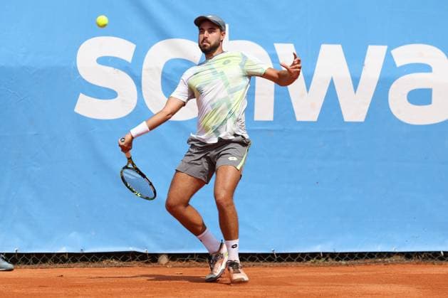 Stefan Popovic SRB , ATP Challenger Swabia Open, Men, Round of 16, Tennis, 20 08 2025 Augsburg Bavaria Germany Copyright: xkolbert-press ChristianxKolbertx