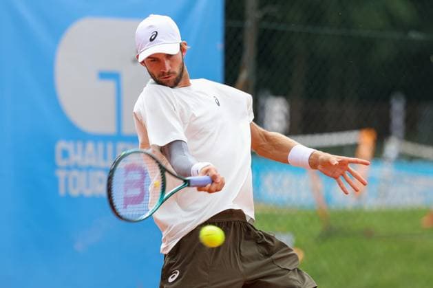 Henri Squire GER , ATP Challenger Swabia Open, Men, Round of 16, Tennis, 20 08 2025 Augsburg Bavaria Germany Copyright: xkolbert-press ChristianxKolbertx