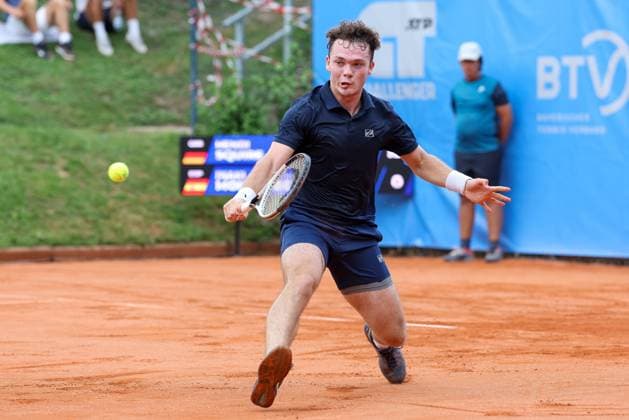 Inaki Montes De La Torre ESP , ATP Challenger Swabia Open, Men, Round of 16, Tennis, 20 08 2025 Augsburg Bavaria Germany Copyright: xkolbert-press ChristianxKolbertx