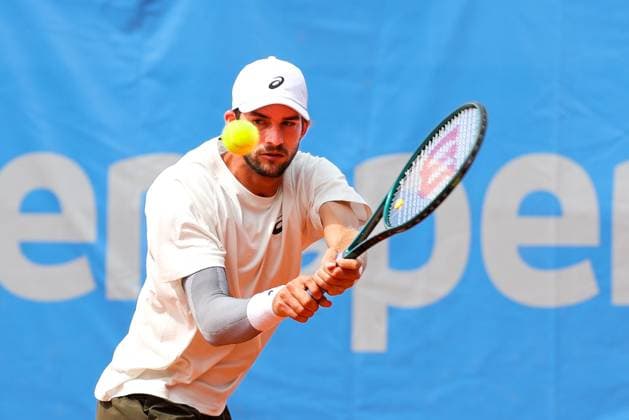 Henri Squire GER , ATP Challenger Swabia Open, Men, Round of 16, Tennis, 20 08 2025 Augsburg Bavaria Germany Copyright: xkolbert-press ChristianxKolbertx