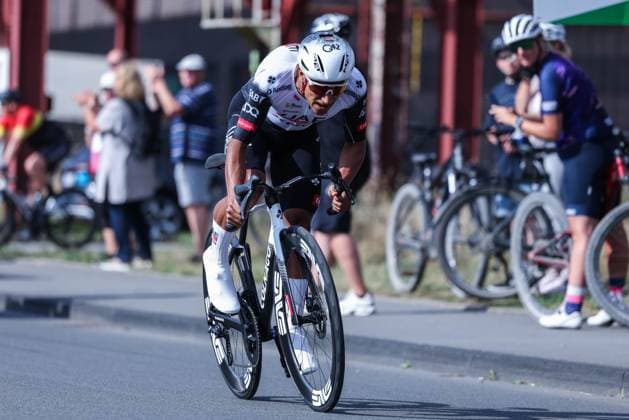 Cycling UCI ProSeries Men Elite Deutschland Tour 2025 Prologue on 20 08 2025 on the grounds of the Zeche Zollverein in Essen Jhonatan Narvaez UAE TEAM EMIRATES XRG xJRx