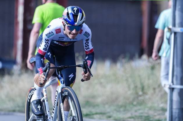 Cycling UCI ProSeries Men Elite Deutschland Tour 2025 Prologue on 20 08 2025 on the grounds of the Zeche Zollverein in Essen Lennart Jasch RED BULL BORA HANSGROHE xJRx