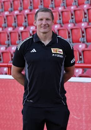 Athletic trainer Martin Krüger 1 FC Union Berlin FCU Football 1 BL Bundesliga Porträttermin Season 2025 2026 Headshot, portrait, introduction, presentation, press event, GER 19 08 25