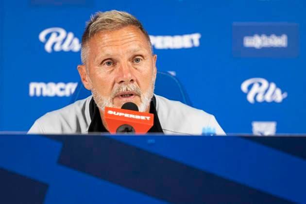 Football, EL qualifiers, KRC Genk, Press conference with Thorsten Fink