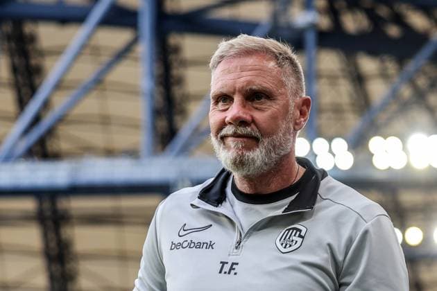20.08.2025 POZNAN, BULGARSKA , ENEA STADION PILKA NOZNA (FOOTBALL), press conference, PK, Pressekonferenz AND TRAINING OF THE RKC GENK TEAM BEFORE THE MATCH AGAINST LECH POZNAN ( KONFERENCJA PRASOWA I TRENING ZESPOÅU RKC GENK PRZED MECZEM Z LECH POZNAN ) PLAY-OFFS UEFA EUROPA LIGA 2025 - 2026 N P THORSTEN FINK FOTO JAKUB PIASECKI CYFRASPORT NEWSPIX.PL --- newspix.pl POLAND OUT! 
