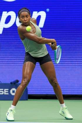 August 20, 2025, Flushing Meadows, New York, USA: Coco Gauff during her practice with Elina Svitolina at the 2025 US Open at USTA Billie Jean King National Tennis Center on Wednesday August 20, 2025 in the Flushing neighborhood of the Queens borough of New York City. JAVIER ROJAS PI Flushing Meadows USA - ZUMAp124 20250820_zaa_p124_026 Copyright: xJavierxRojasx