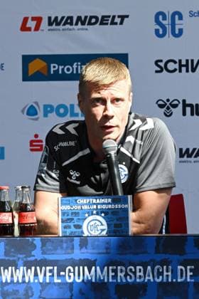 Gudjon Valur Sigurdsson VfL Gummersbach coach at the season press conference GER, VfL Gummersbach, team presentation, handball, 1 Bundesliga, season 2025 2026, 20 08 2025 GER, VfL Gummersbach, team presentation, handball, 1 Bundesliga, season 2025 2026, 20 08 2025 Gummersbach Copyright: xEibner-Pressefoto JuergenxAugstx EP_JAT
