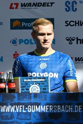 Co-captain Ellidi Vidarsson VfL Gummersbach 4 at the season press conference GER, VfL Gummersbach, team presentation, handball, 1 Bundesliga, season 2025 2026, 20 08 2025 GER, VfL Gummersbach, team presentation, handball, 1 Bundesliga, season 2025 2026, 20 08 2025 Gummersbach Copyright: xEibner-Pressefoto JuergenxAugstx EP_JAT