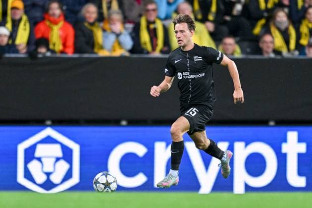 SOCCER - UEFA CL, Bodo vs Sturm FELDKIRCHEN,AUSTRIA,20.AUG.25 - SOCCER - UEFA Champions League, play off, FK Bodo Glimt vs SK Sturm Graz. Image shows William Boeving (Sturm).  GEPAxpictures xAvnixRetkoceri