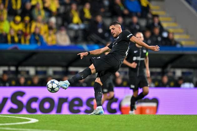 SOCCER - UEFA CL, Bodo vs Sturm FELDKIRCHEN,AUSTRIA,20.AUG.25 - SOCCER - UEFA Champions League, play off, FK Bodo Glimt vs SK Sturm Graz. Image shows Emir Karic (Sturm).  GEPAxpictures xAvnixRetkoceri