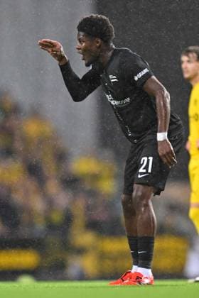 SOCCER - UEFA CL, Bodo vs Sturm FELDKIRCHEN,AUSTRIA,20.AUG.25 - SOCCER - UEFA Champions League, play off, FK Bodo Glimt vs SK Sturm Graz. Image shows Tochi Chukwuani (Sturm).  GEPAxpictures xAvnixRetkoceri