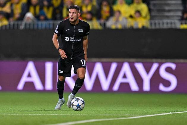 SOCCER - UEFA CL, Bodo vs Sturm FELDKIRCHEN,AUSTRIA,20.AUG.25 - SOCCER - UEFA Champions League, play off, FK Bodo Glimt vs SK Sturm Graz. Image shows Emir Karic (Sturm).  GEPAxpictures xAvnixRetkoceri