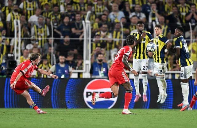 Fenerbahce v Benfica - UEFA Champions League ISTANBUL, TURKIYE - AUGUST 20: Kerem Akturkoglu of Benfica in action during the UEFA Champions League play-off round 1st leg match between Fenerbahce and Benfica at Chobani Stadium on August 20, 2025 in Istanbul, Turkiye. Ali Atmaca Anadolu Istanbul Turkey. Editorial use only. Please get in touch for any other usage.  Copyright: x2025xAnadoluxAlixAtmacax