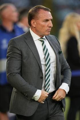 Celtic Manager Brendan Rodgers Celtic v Kairat Almaty, UEFA Champions League, Play-Off Round, First Leg, Football, Celtic Park, Glasgow, Scotland, UK - 20 Aug 2025Glasgow Celtic Park Scotland United Kingdom EDITORIAL USE ONLY No use with unauthorised audio, video, data, fixture lists, club league logos or live services. Online in-match use limited to 120 images, no video emulation. No use in betting, games or single club league player publications.  Copyright: xStuartxWallace Shutterstockx 15446684ao