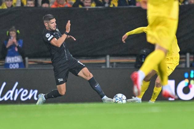 SOCCER - UEFA CL, Bodo vs Sturm BODO,NORWAY,20.AUG.25 - SOCCER - UEFA Champions League, play off, FK Bodo Glimt vs SK Sturm Graz. Image shows Emir Karic (Sturm).  GEPAxpictures xAvnixRetkoceri