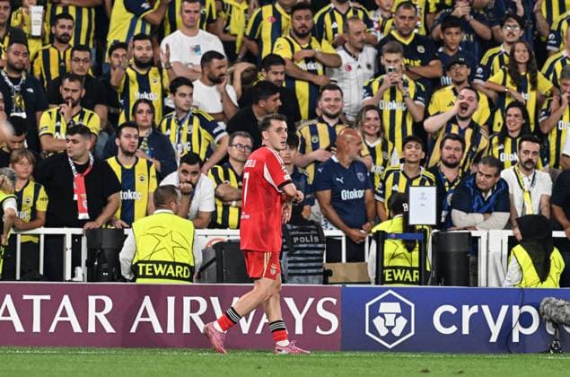 Fenerbahce v Benfica - UEFA Champions League ISTANBUL, TURKIYE - AUGUST 20: Kerem Akturkoglu of Benfica in action during the UEFA Champions League play-off round match between Fenerbahce and Benfica, at Chobani Stadium in Istanbul, Turkiye on August 20, 2025. Elif Ozturk Anadolu Istanbul Turkey. Editorial use only. Please get in touch for any other usage.  Copyright: x2025xAnadoluxElifxOzturkx