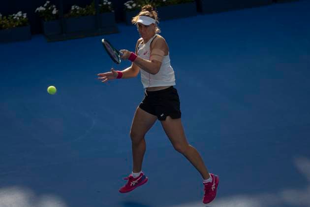 August 20, 2025, Monterrey, Nuevo Leon, Mexico: Beatriz Haddad Maia (BRA) in action against Marie BouzkovoÂ¡ (CZE) during their match at the Monterrey Open WTA, Tennis Damen 500. BouzkovoÂ¡ wins by a score of 6:3 6:4. Monterrey Mexico - ZUMAo125 20250820_zip_o125_002 Copyright: xAntonioxOjedax