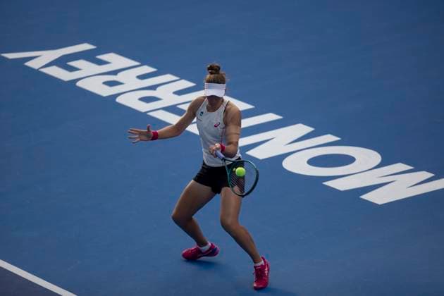 August 20, 2025, Monterrey, Nuevo Leon, Mexico: Beatriz Haddad Maia (BRA) in action against Marie BouzkovoÂ¡ (CZE) during their match at the Monterrey Open WTA, Tennis Damen 500. BouzkovoÂ¡ wins by a score of 6:3 6:4. Monterrey Mexico - ZUMAo125 20250820_zip_o125_006 Copyright: xAntonioxOjedax