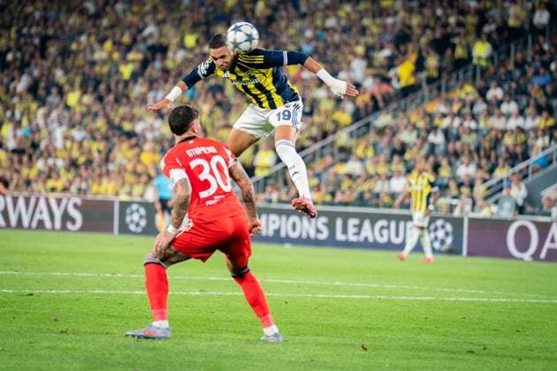 UEFA Champions League Playoff Match Fenerbahce Vs Benfica in Istanbul, Turkey - 20 Aug 2025 Yousseff En-Nesyri of Fenerbahce seen in action during the UEFA Champions League Playoff match between Fenerbahce and Benfica at Chobani Stadium. Final score Fenerbahce 0 : 0 Benfica Istanbul Turkey Copyright: xYagizxGurtugx xSOPAxImagesx YGURTUG-31