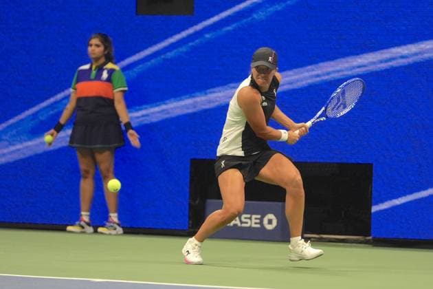 2025 US Open - Mixed Doubles NEW YORK, UNITED STATES - AUGUST 20: Iga Swiatek of Poland and Casper Ruud of Norway play against Jessica Pegula of the USA and Jack Draper of Great Britain in the semi-final of the Mixed Doubles competition at USTA Billie Jean King National Tennis Center on August 20, 2025, in New York City, USA. Selcuk Acar Anadolu New York United States. Editorial use only. Please get in touch for any other usage.  Copyright: x2025xAnadoluxSelcukxAcarx