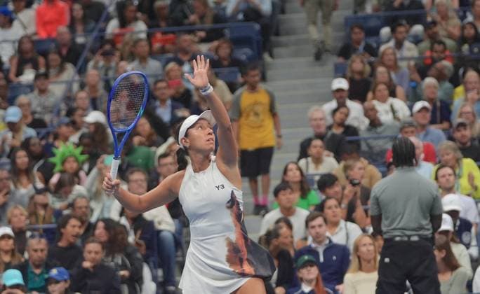 2025 US Open - Mixed Doubles NEW YORK, UNITED STATES - AUGUST 20: Iga Swiatek of Poland and Casper Ruud of Norway play against Jessica Pegula of the USA and Jack Draper of Great Britain in the semi-final of the Mixed Doubles competition at USTA Billie Jean King National Tennis Center on August 20, 2025, in New York City, USA. Selcuk Acar Anadolu New York United States. Editorial use only. Please get in touch for any other usage.  Copyright: x2025xAnadoluxSelcukxAcarx