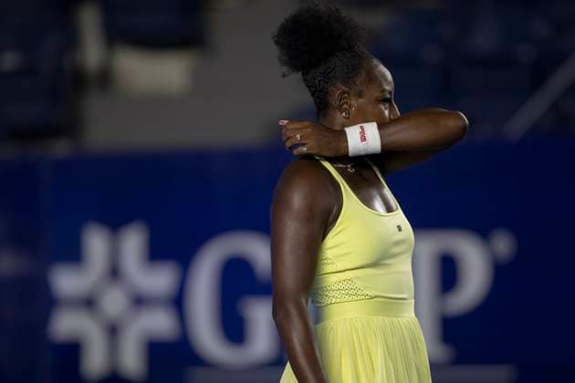 August 20, 2025, Monterrey, Nuevo Leon, Mexico: Alycia Parks (USA) in action against Emma Navarro (USA) during their match at the Monterrey Open WTA, Tennis Damen 500. Monterrey Mexico - ZUMAo125 0831016050st Copyright: xAntonioxOjedax