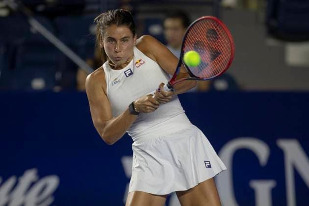 August 20, 2025, Monterrey, Nuevo Leon, Mexico: Emma Navarro (USA) in action against Alycia Parks (USA) during their match at the Monterrey Open WTA, Tennis Damen 500. Monterrey Mexico - ZUMAo125 0831016089st Copyright: xAntonioxOjedax