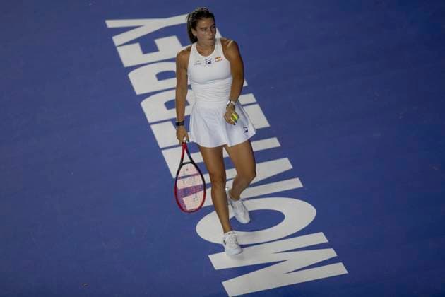 August 20, 2025, Monterrey, Nuevo Leon, Mexico: Emma Navarro (USA) in action against Alycia Parks (USA) during their match at the Monterrey Open WTA, Tennis Damen 500. Monterrey Mexico - ZUMAo125 0831016092st Copyright: xAntonioxOjedax
