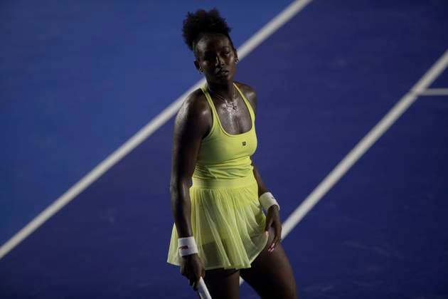 August 20, 2025, Monterrey, Nuevo Leon, Mexico: Alycia Parks (USA) in action against Emma Navarro (USA) during their match at the Monterrey Open WTA, Tennis Damen 500. Monterrey Mexico - ZUMAo125 0831016098st Copyright: xAntonioxOjedax
