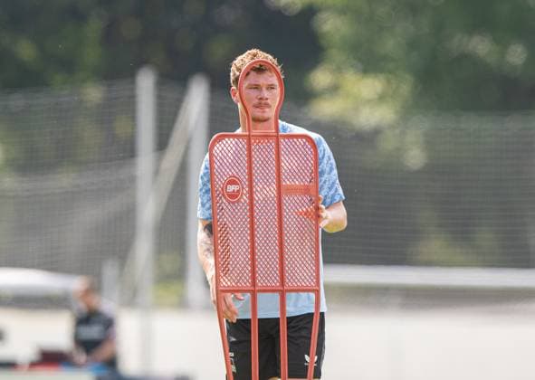 Soccer, Men, Season 2025 26, 2 Bundesliga, Hertha BSC, Training, Sebastian Grönning Hertha BSC , 20 08 2025, Copyright: xSebastianxRäppold MatthiasxKochx