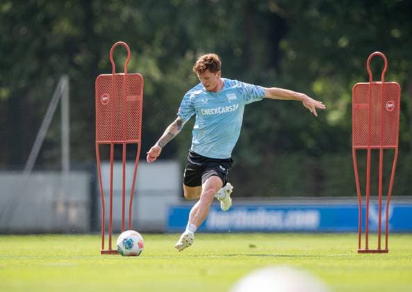 Soccer, Men, Season 2025 26, 2 Bundesliga, Hertha BSC, Training, Sebastian Grönning Hertha BSC , 20 08 2025, Copyright: xSebastianxRäppold MatthiasxKochx