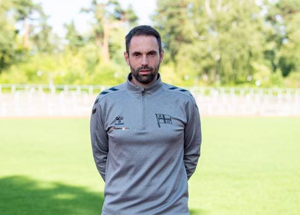 Coach Steffen Israel F C Hertha 03 Zehlendorf Regionalliga Nordost, Porträttermin 2025 2026, 29 07 2025, Copyright: xSebastianxRäppold MatthiasxKochx