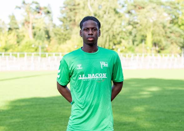 Goalkeeper Aladji Dieye F C Hertha 03 Zehlendorf Regionalliga Nordost, Porträttermin 2025 2026, 29 07 2025, Copyright: xSebastianxRäppold MatthiasxKochx