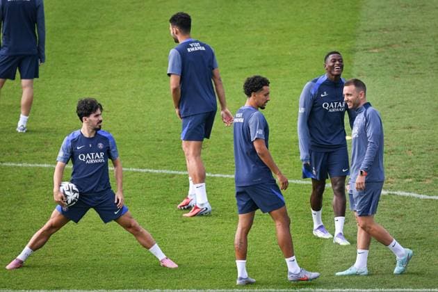 Football, France, Paris Saint-Germain, Training