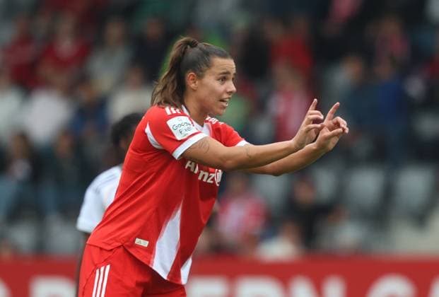 Bayerns 8 Lena OBERDORF Womens football Muenchen Madrid Womens soccer, FC Bayern Munich Real Madrid, pre-season match for the 2025 2026 season, on 21 08 2025 in Munich, F C B A Y E R N C A M P U S, Germany Source Copyright Credit Oryk HAIST xFRAUENFUSSBALL-BAYERN-MADRIDx