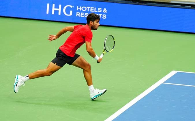 Carlos Alcaraz 2025 US Open, Thursday Previews, USTA Billie Jean King National Tennis Center, New York, USA - 21 Aug 2025New York Flushing Meadows  Copyright: xJavierxGarcia Shutterstockx 15450990af